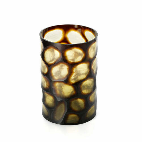 Check Glass Vase Honey XL Glass Collection 35.5 cm