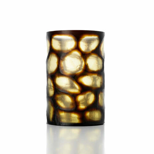 Check Glass Vase Honey XL Glass Collection 35.5 cm