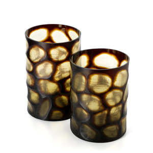 Vase en verre doré Honey L Glass Collection 31 cm small 2