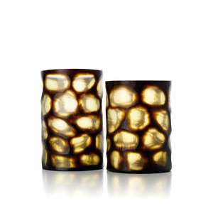 Vase en verre doré Honey L Glass Collection 31 cm small 3