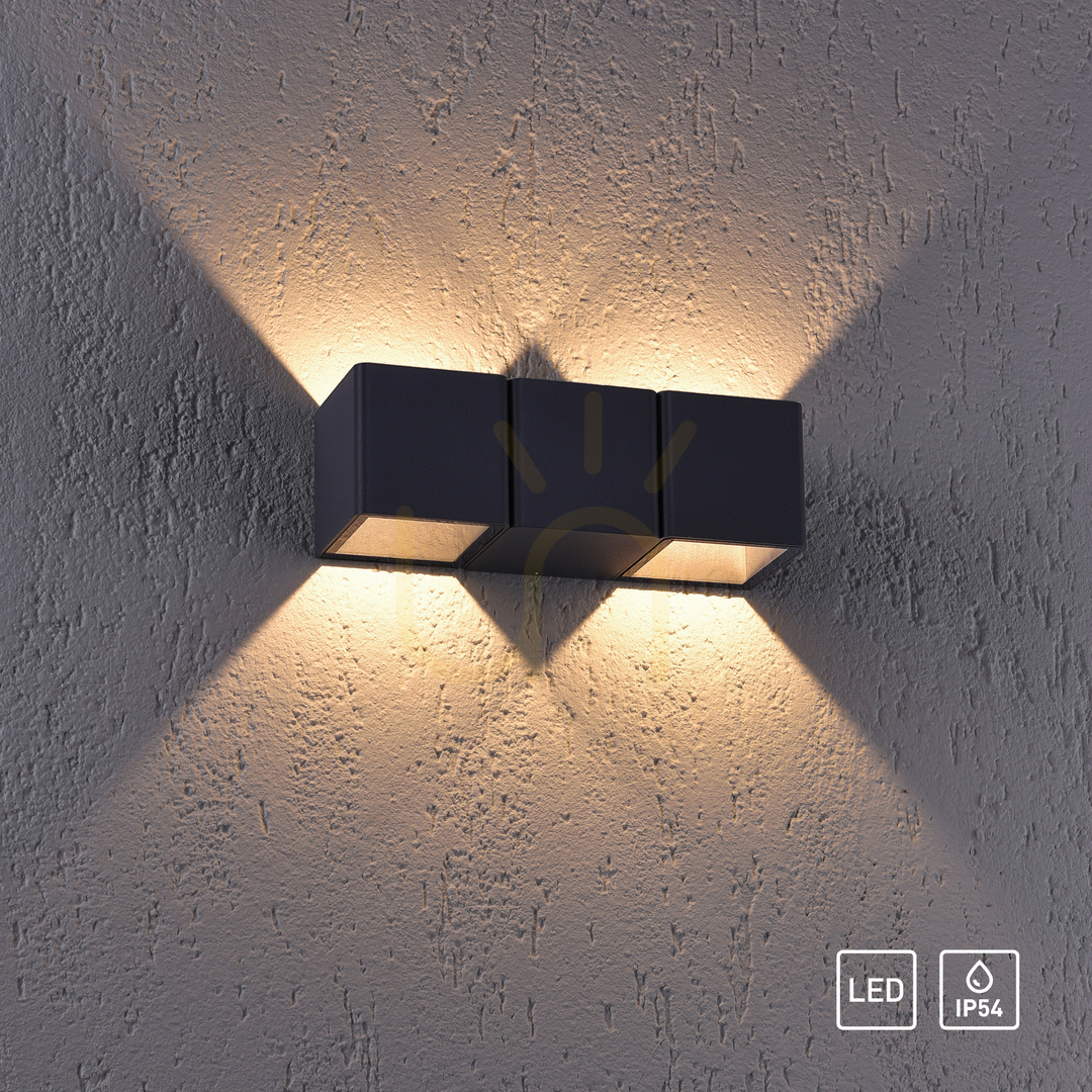 View MARCEL wall lamp 9658-13 Anthracite 2xLED MARCEL wall lamp 9658-13 Anthracite 2xLED