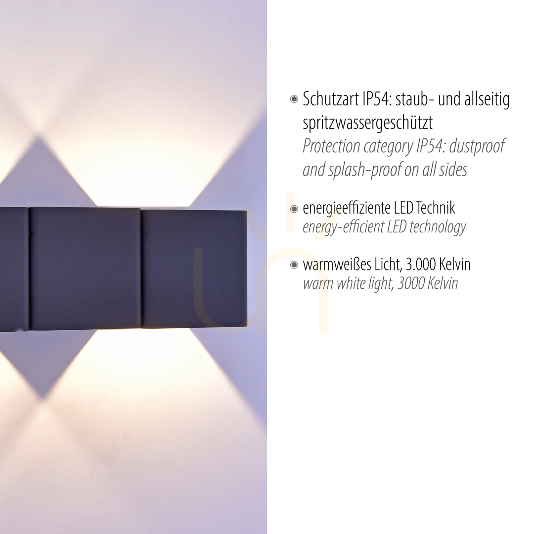 Display MARCEL wall lamp 9658-13 Anthracite 2xLED MARCEL wall lamp 9658-13 Anthracite 2xLED