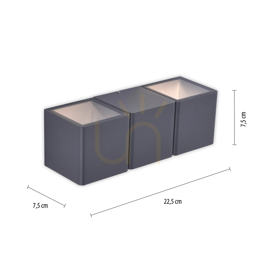 Preview MARCEL wall lamp 9658-13 Anthracite 2xLED MARCEL wall lamp 9658-13 Anthracite 2xLED