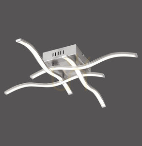 WAVE 15131-55 LED ceiling light, steel, 4 arms, 55 cm, 3000 K small 0