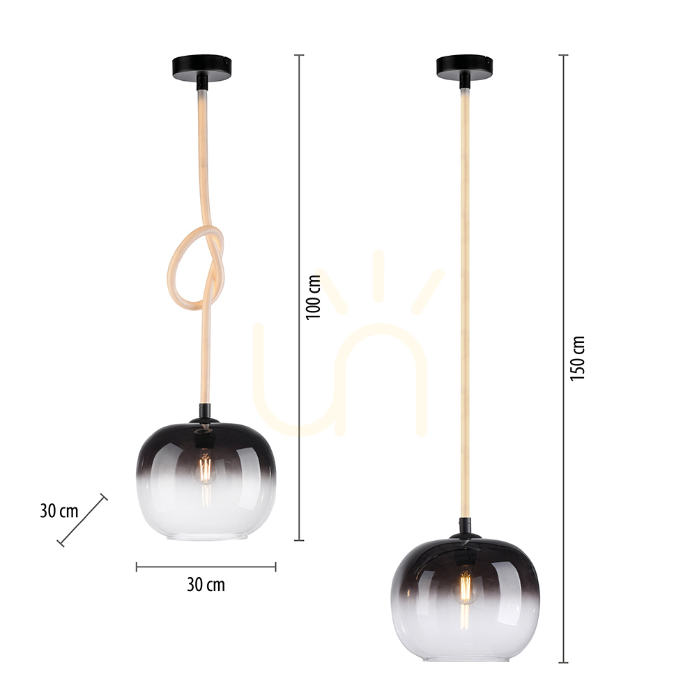 Display LUMA Pendant Lamp 2410-18 Black 1xLED LUMA Pendant Lamp 2410-18 Black 1xLED