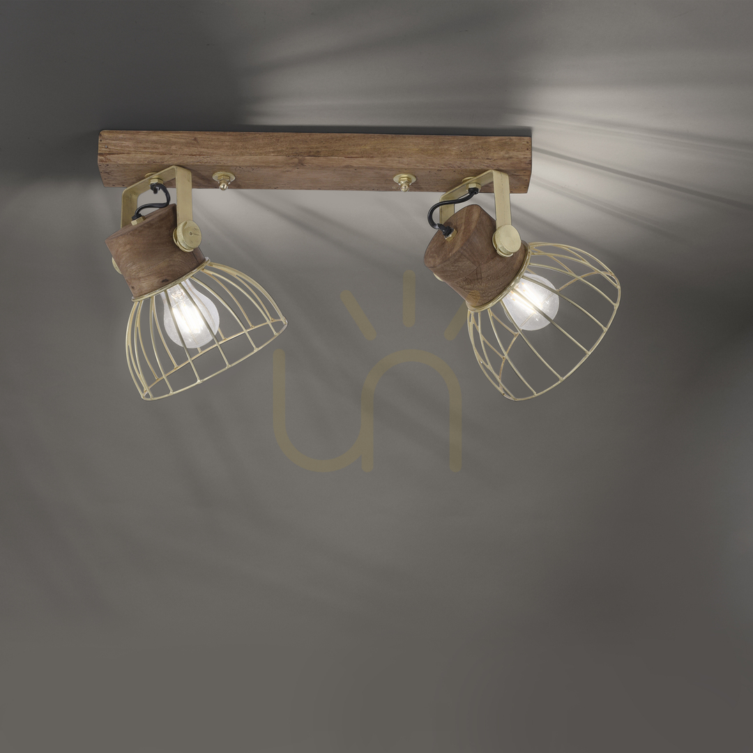 Show Plafond ALAMI 11487-60 Brown 2xE27 Plafond ALAMI 11487-60 Brown 2xE27