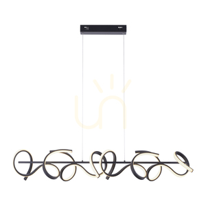CURLS JUST LIGHT linear pendant black LED 45W 3300lm 3000K Simply Dim 99 cm 19033-18 small 10