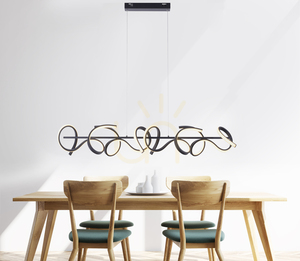 CURLS JUST LIGHT linear pendant black LED 45W 3300lm 3000K Simply Dim 99 cm 19033-18 small 11
