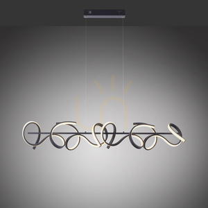 CURLS JUST LIGHT linear pendant black LED 45W 3300lm 3000K Simply Dim 99 cm 19033-18 small 4