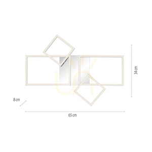 Plafond IVEN 14030-55 Silver 4xLED 7 Plafond IVEN 14030-55 Silver 4xLED small 7