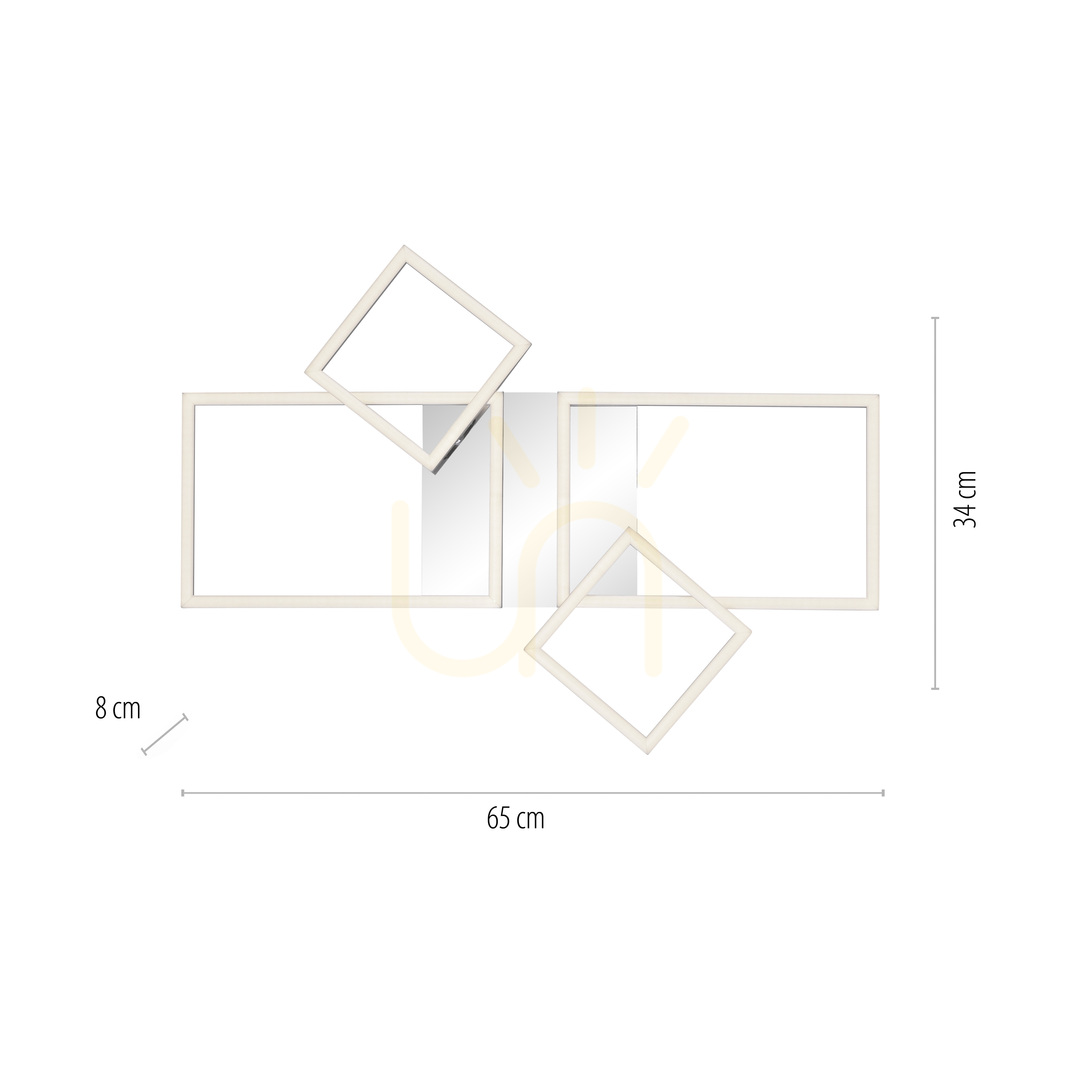 Preview Plafond IVEN 14030-55 Silver 4xLED Plafond IVEN 14030-55 Silver 4xLED