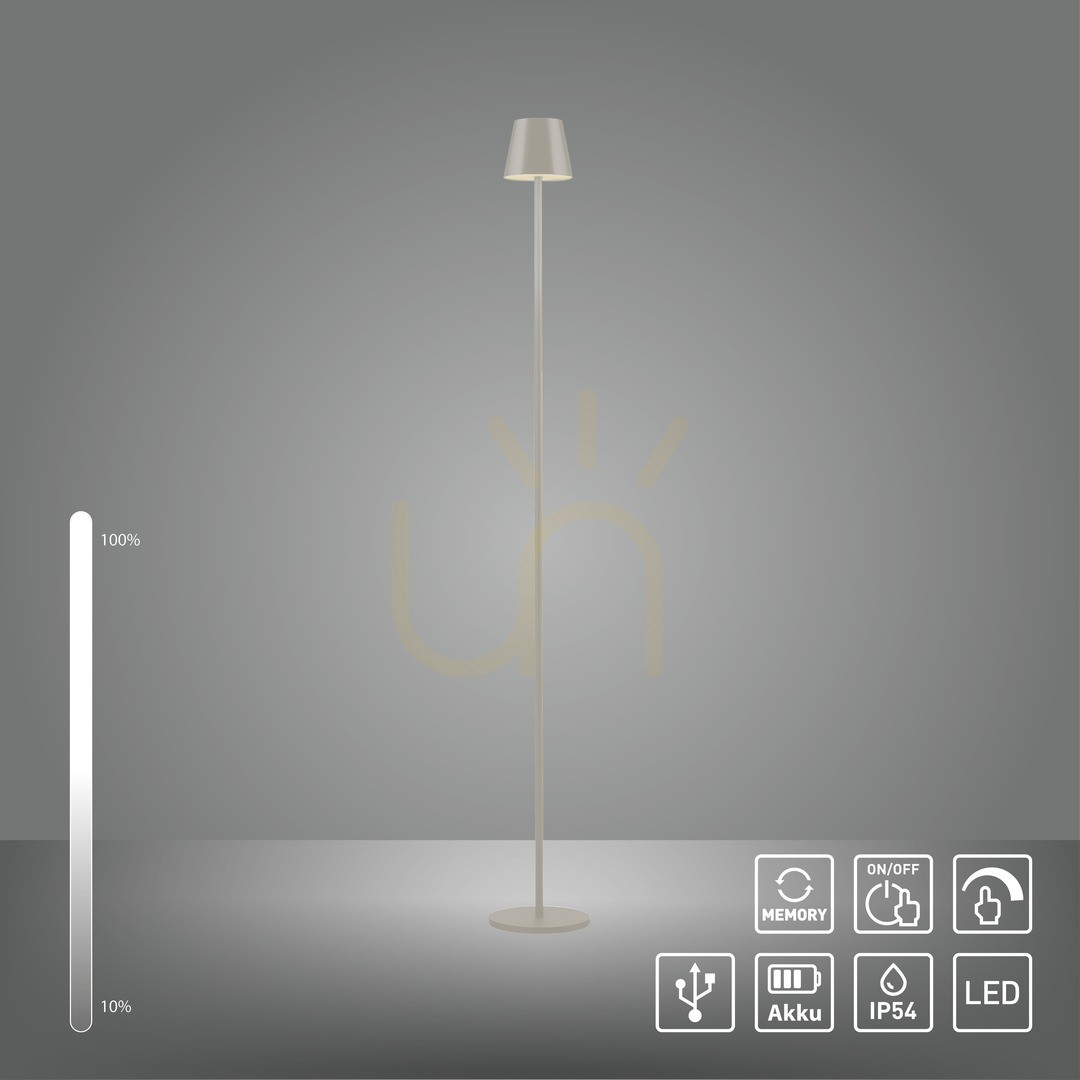 Check EURIA Garden Lamp 19252-40 Grey 1xLED EURIA Garden Lamp 19252-40 Grey 1xLED