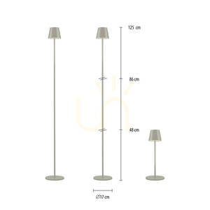 EURIA Garden Lamp 19252-40 Grey 1xLED 7 EURIA Garden Lamp 19252-40 Grey 1xLED small 7