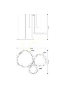 LIRIA Pendant Lamp MS756090 Gold 1xLED 1 LIRIA Pendant Lamp MS756090 Gold 1xLED small 1