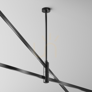 Flarity TRA158C-D1-B Maytoni Double Rigid Ceiling Mount, Black, 406 mm small 0