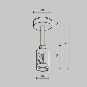 FLARITY TRA156C-B1-B Maytoni Rigid Suspension for Busbars small 4