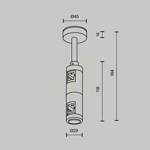FLARITY TRA156C-D1-B Maytoni Rigid Connector for Busbars small 4
