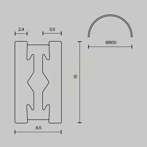 FLARITY TRX154-SR-D800-B lighting rail Maytoni 6 FLARITY TRX154-SR-D800-B lighting rail Maytoni small 6