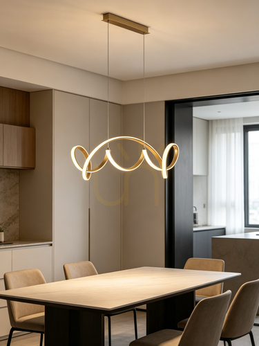 Check TORONTO pendant lamp gold 7095-0115 Aviano