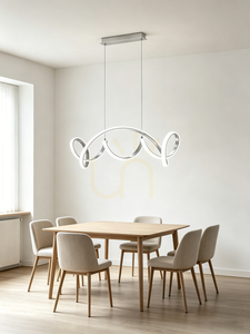 TORONTO silver pendant lamp 105 cm 7095-0163 Aviano small 0