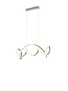 TORONTO silver pendant lamp 105 cm 7095-0163 Aviano small 1