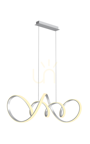Check TORONTO silver pendant lamp 7095-0163 by Aviano