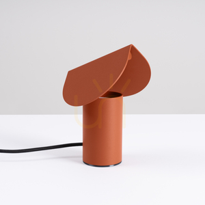 BISCUIT ochre red LED desk lamp 3000K small 1