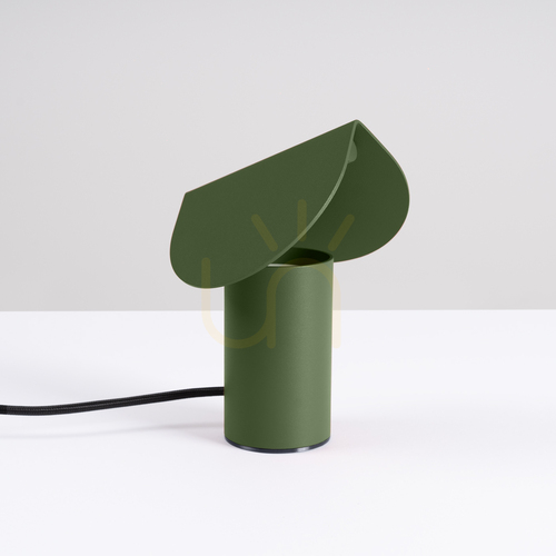 Check BISCUIT desk lamp olive green LED 3000K