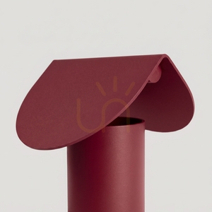 BISCUIT burgundy LED desk lamp 3000K small 3
