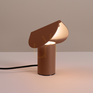 BISCUIT mocca LED desk lamp 3000K small 2