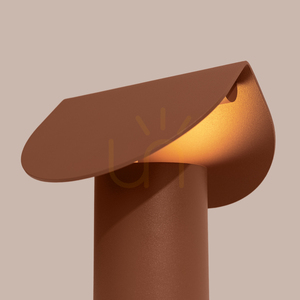 BISCUIT mocca LED desk lamp 3000K small 5