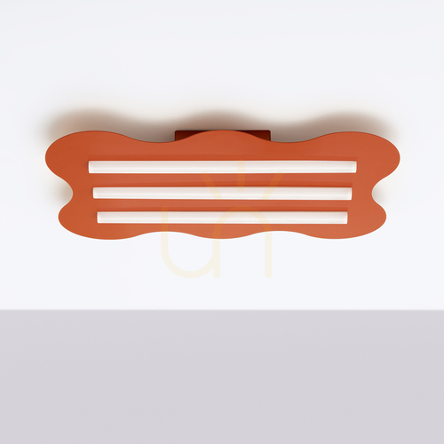 Check Plafond KLOVER ochre red