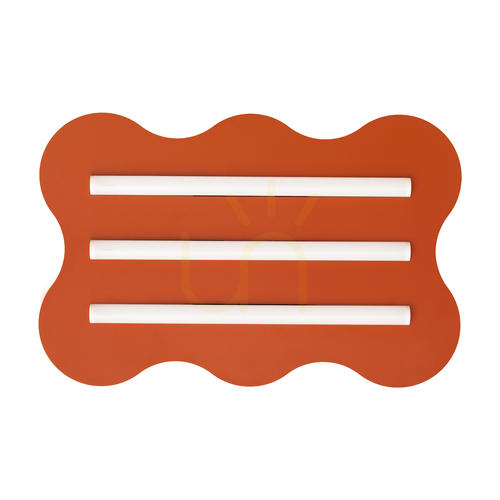 Check Plafond KLOVER ochre red