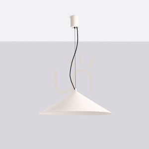 Thoro FINT beige LED pendant light, 3000 K, Ø50 cm small 1