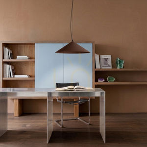Thoro FINT beige LED pendant light, 3000 K, Ø50 cm small 14