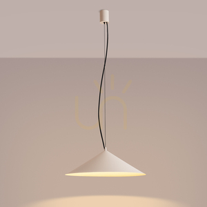 Thoro FINT beige LED pendant light, 3000 K, Ø50 cm small 8