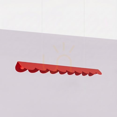 Check BISCUIT 100 red LED 4000K pendant lamp