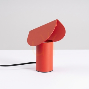 BISCUIT red LED desk lamp 3000K small 1