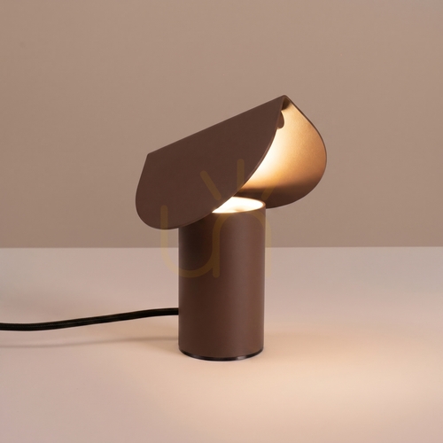 Check BISCUIT brown LED desk lamp 3000K