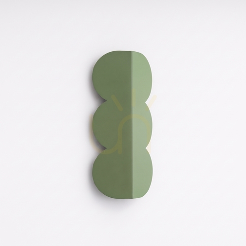 Check BISCUIT sage wall lamp