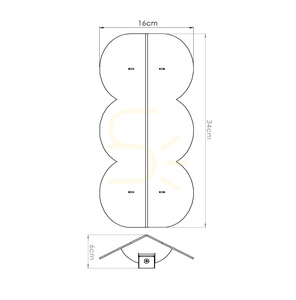 BISCUIT wall lamp yellow small 8