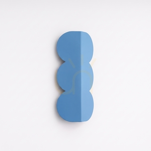 THORO BISCUIT light-blue wall light, 2×G9 small 1