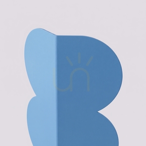 THORO BISCUIT light-blue wall light, 2×G9 small 4
