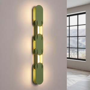 CHAIN 91 wall lamp olive green LED 3000K small 2