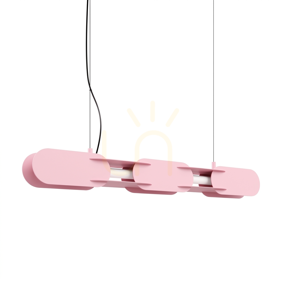 CHAIN 91 rosa LED 3000K Pendelleuchte