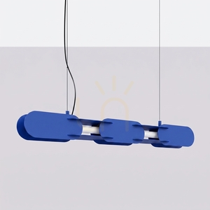 Thoro CHAIN 91 ultramarine LED pendant light 3000K small 1