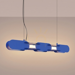 Thoro CHAIN 91 ultramarine LED pendant light 3000K small 2