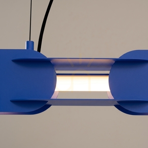 Thoro CHAIN 91 ultramarine LED pendant light 3000K small 3