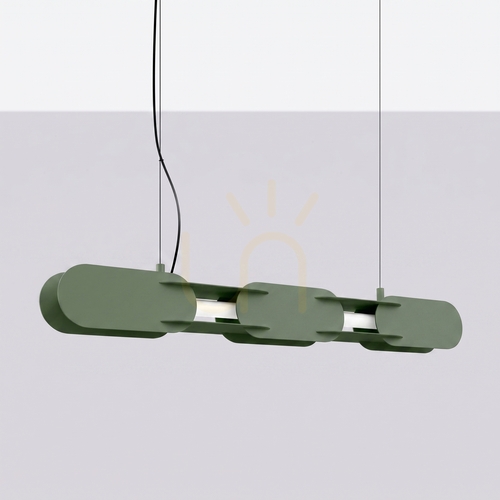 Check CHAIN 91 pendant lamp olive green LED 3000K