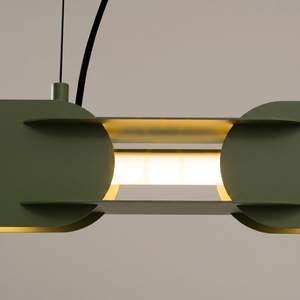 CHAIN 91 pendant lamp olive green LED 3000K small 3